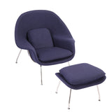 Womb Style Chair and Ottoman