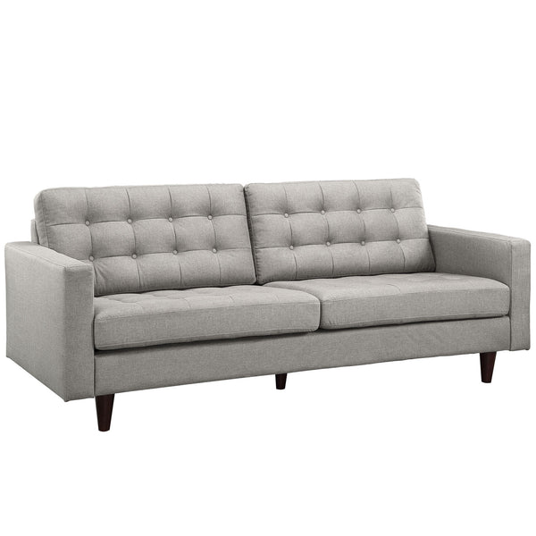 Empress Upholstered Sofa - Light Gray