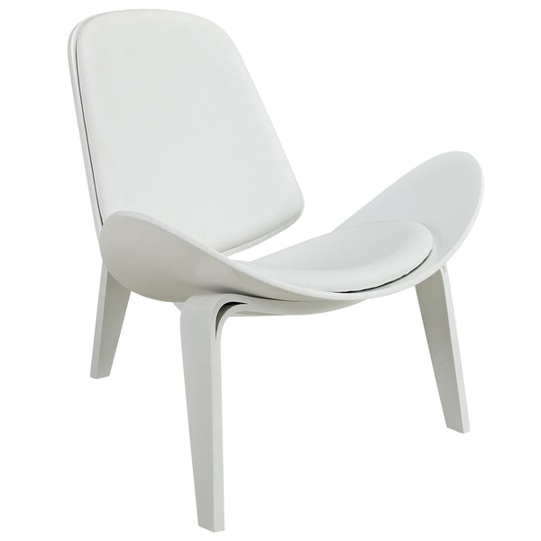 Arch Vinyl Lounge Chair - White White