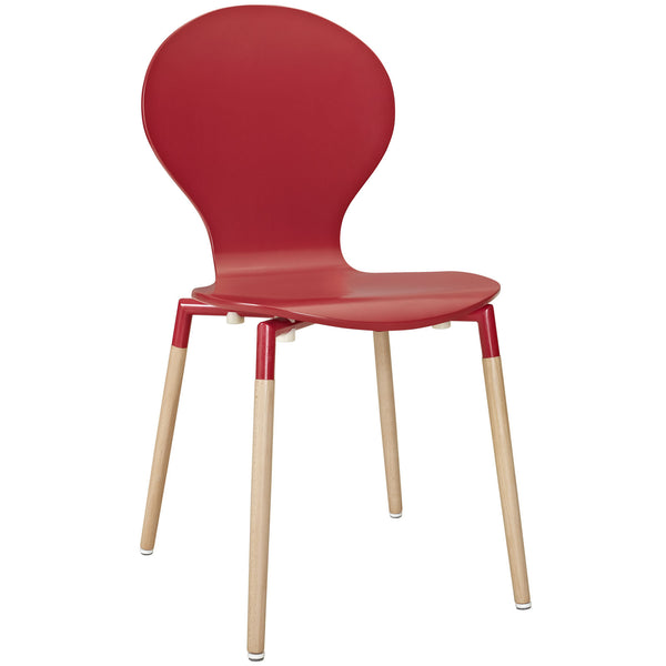 Path Dining Wood Side Chair - Red