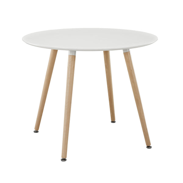 Track Circular Dining Table - White