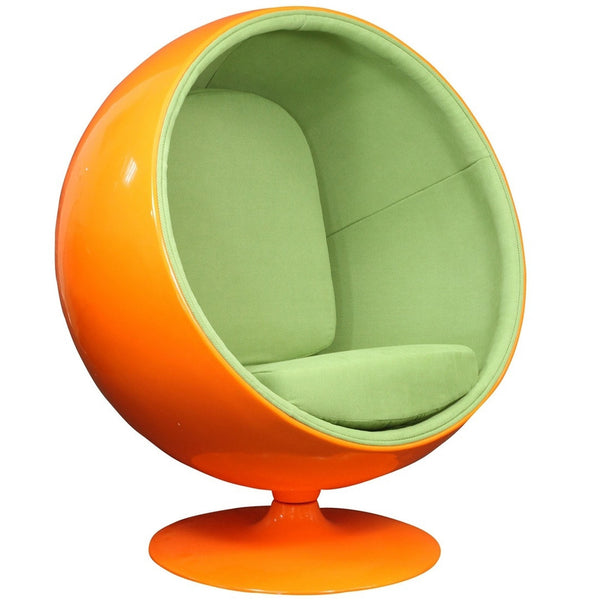 Kaddur Lounge Chair - Orange Green