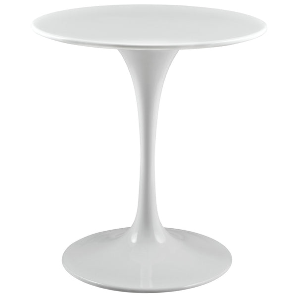 Lippa 28" Wood Top Dining Table - White