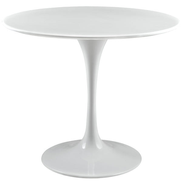 Lippa 36" Wood Top Dining Table - White