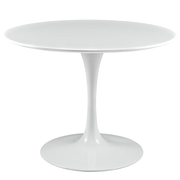 Lippa 40" Wood Top Dining Table - White