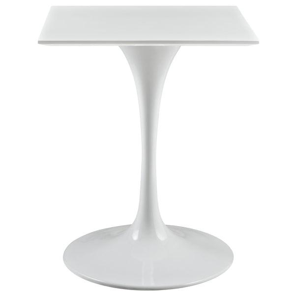 Lippa 24" Square Wood Top Dining Table - White
