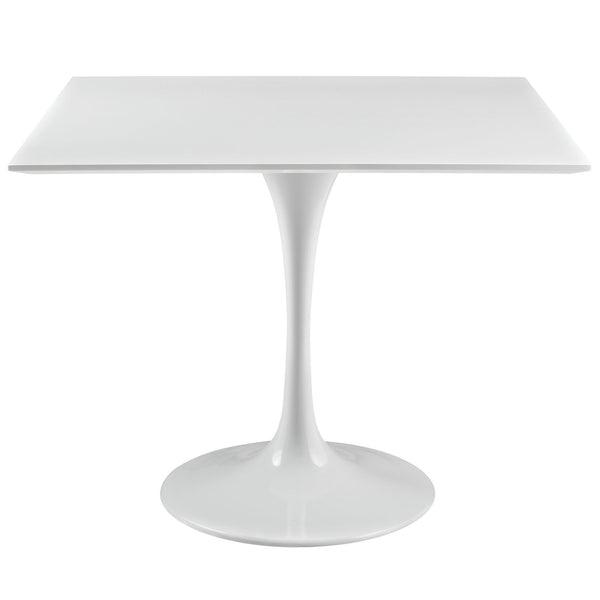 Lippa 36" Square Wood Top Dining Table - White