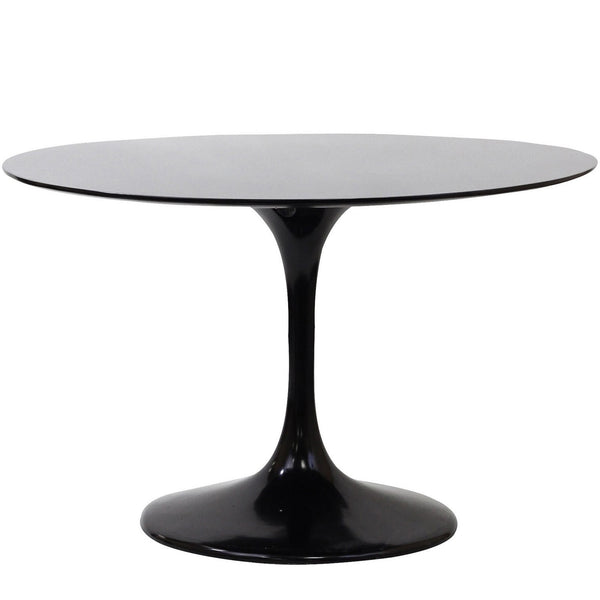 Lippa 48" Fiberglass Dining Table - Black