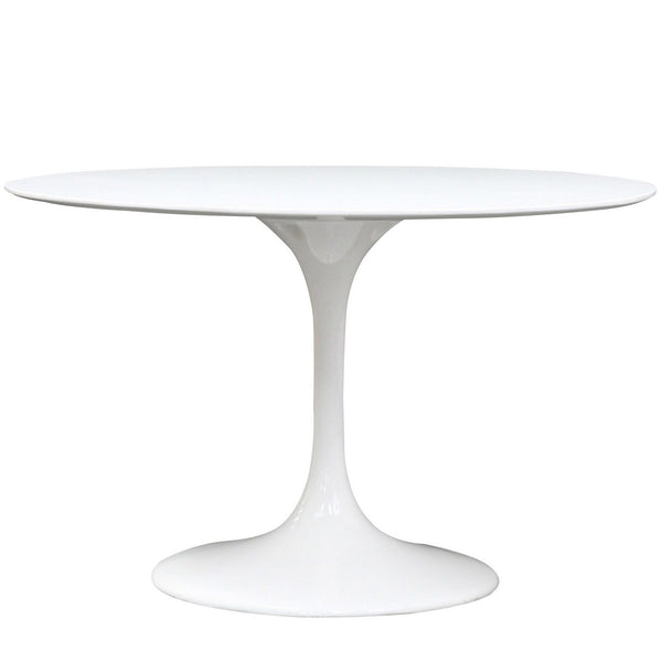 Lippa 48" Fiberglass Dining Table - White