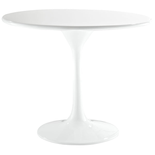 Lippa 24" Fiberglass Side Table - White