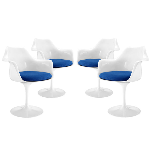 Lippa Dining Armchair Set of 4 - Blue