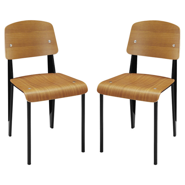 Cabin Dining Side Chair Set of 2 - Walnut