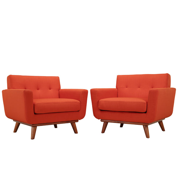 Engage Armchair Wood Set of 2 - Atomic Red