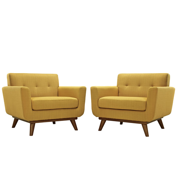 Engage Armchair Wood Set of 2 - Citrus