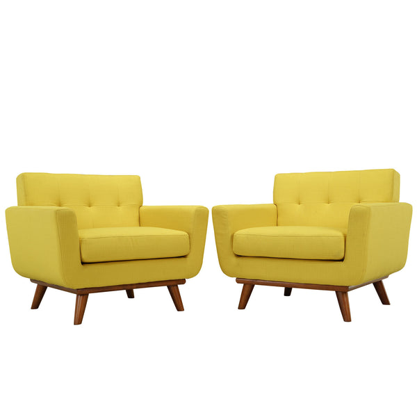 Engage Armchair Wood Set of 2 - Sunny