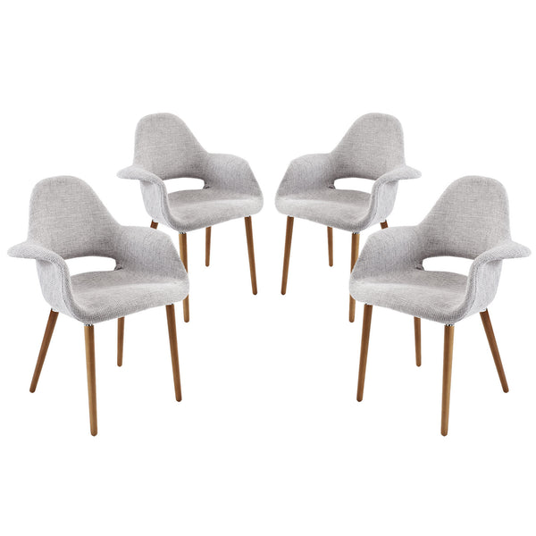 Aegis Dining Armchair Set of 4 - Light Gray