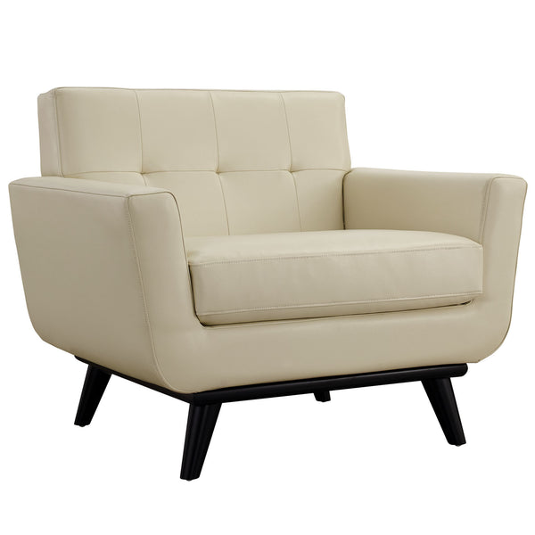 Engage Bonded Leather Armchair - Beige
