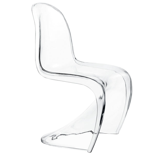 Slither Acrylic Kids Chair - Clear