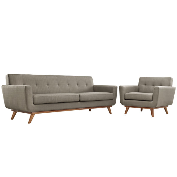 Engage Armchair and Sofa Set of 2 - Granite