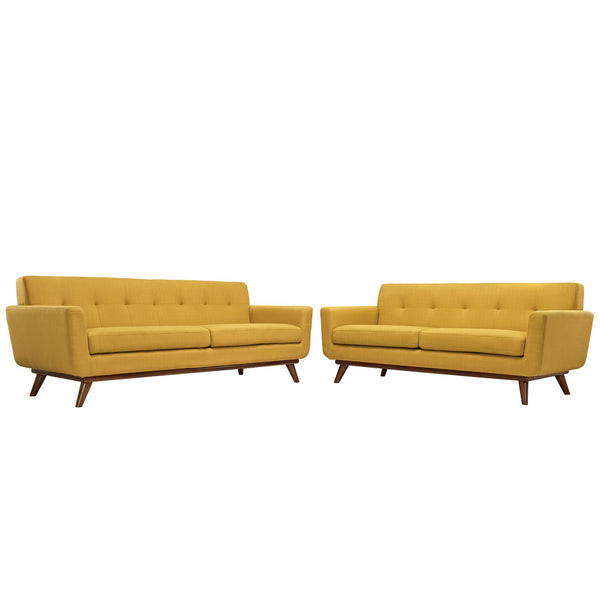 Engage Loveseat and Sofa Set of 2 - Citrus