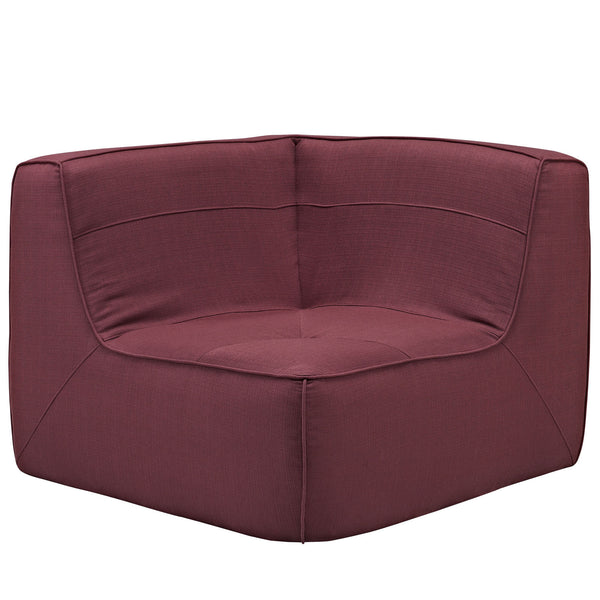 Align Upholstered Corner Sofa - Berry