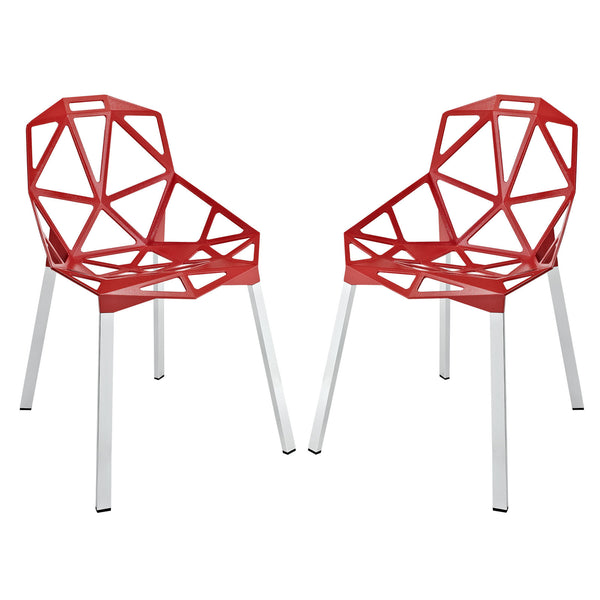 Connections Dining Chair Set of 2 - Red