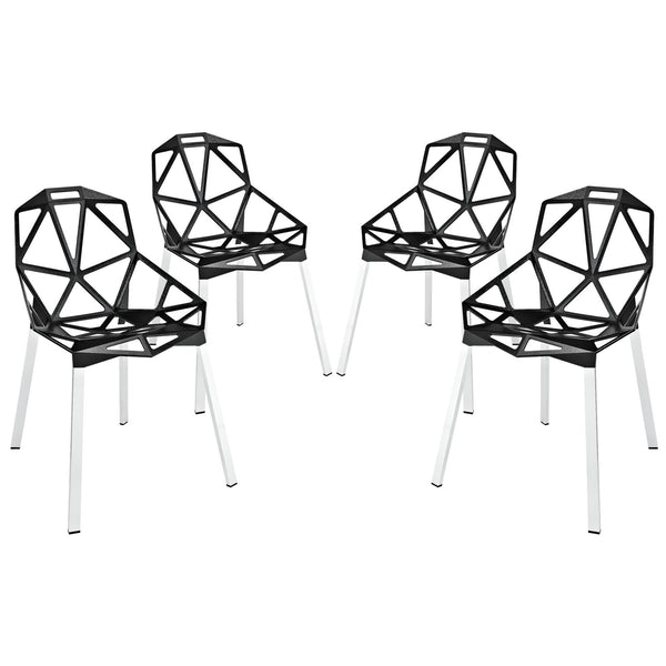 Connections Dining Chair Set of 4 - Black