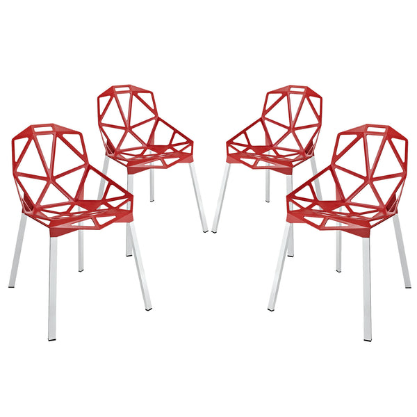 Connections Dining Chair Set of 4 - Red