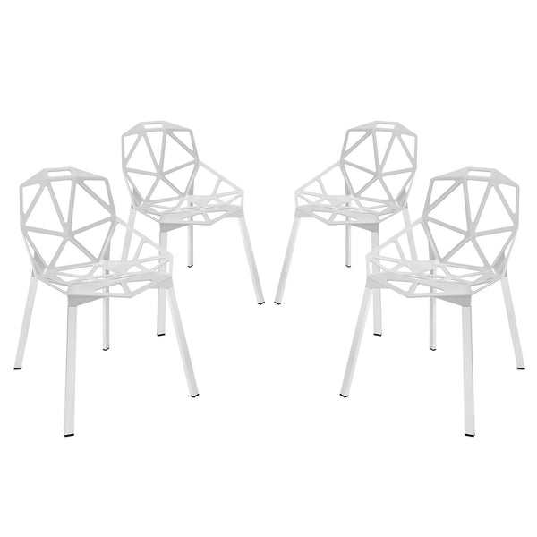Connections Dining Chair Set of 4 - White