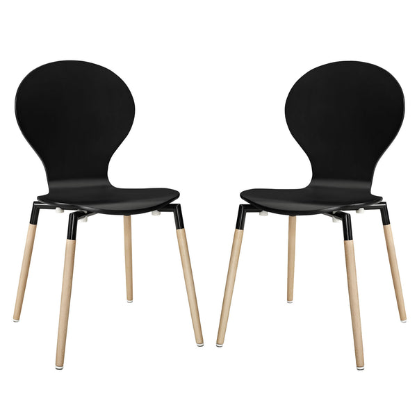 Path Dining Chair Set of 2 - Black