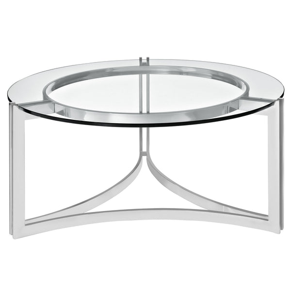 Signet Stainless Steel Coffee Table - Silver
