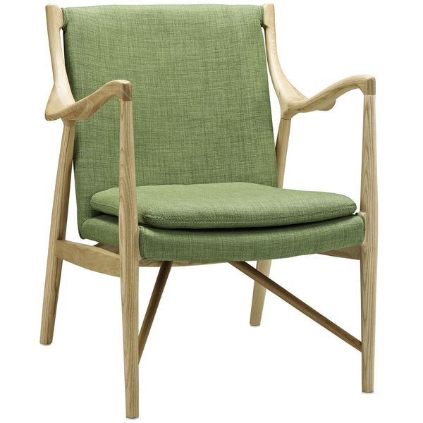 Makeshift Upholstered Lounge Chair - Natural Green