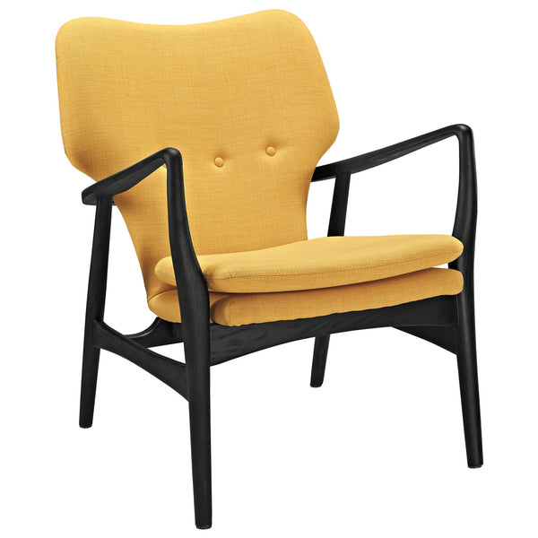 Heed Lounge Chair - Black Yellow