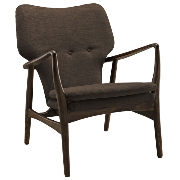 Heed Lounge Chair - Walnut Brown