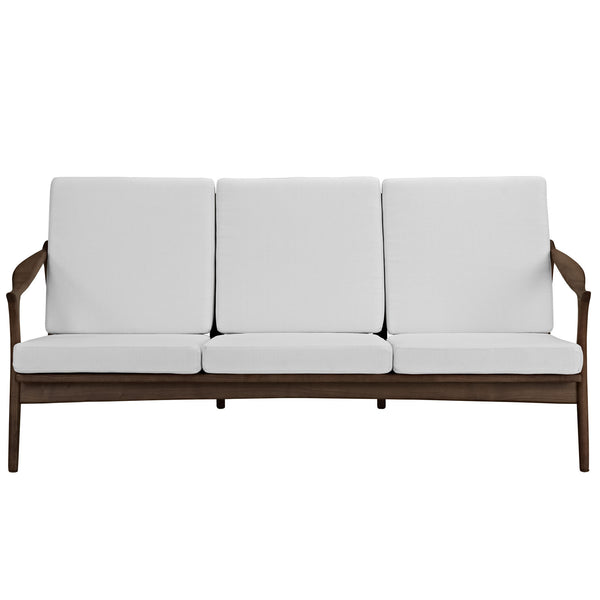 Pace Upholstered Sofa - Walnut White