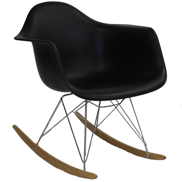 Rocker Lounge Chair - Black
