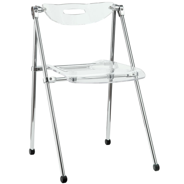 Telescope Folding Chair - Clear
