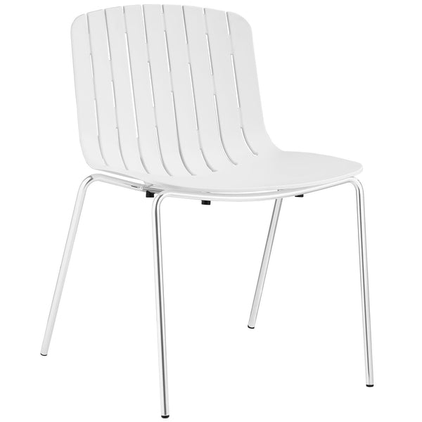 Trace Dining Side Chair - White