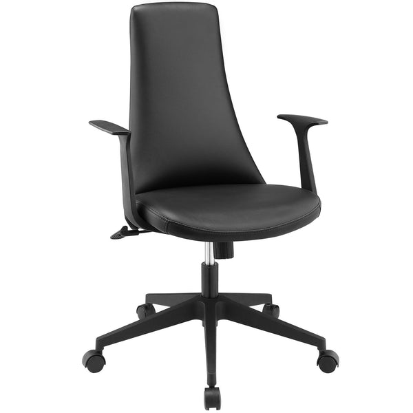 Fount Mid Back Office Chair - Black