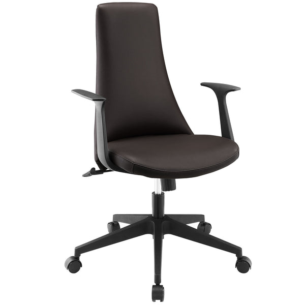 Fount Mid Back Office Chair - Brown
