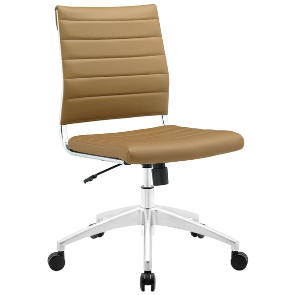 Jive Armless Mid Back Office Chair - Tan