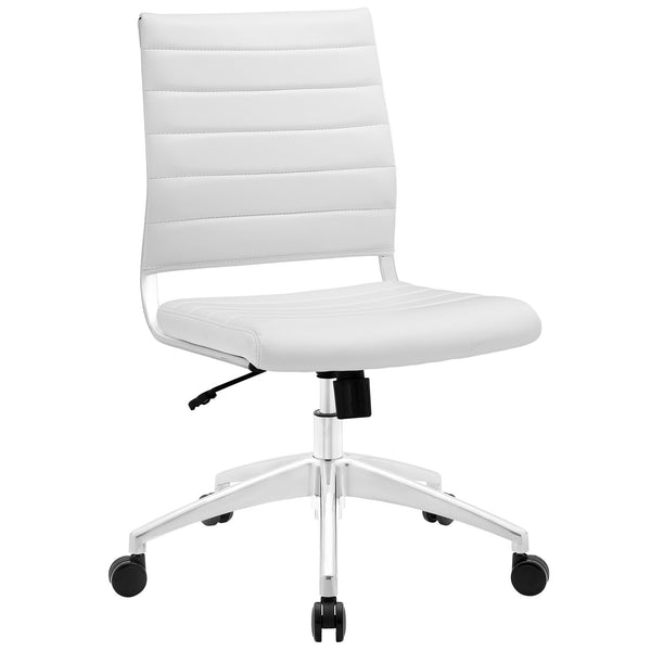 Jive Armless Mid Back Office Chair - White