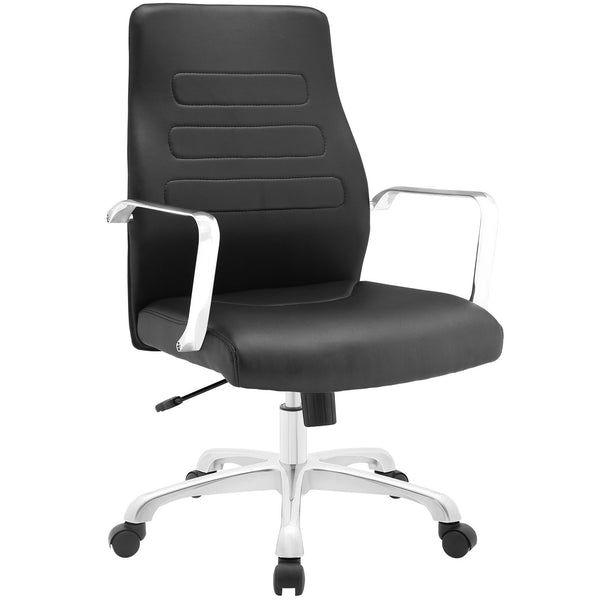 Depict Mid Back Aluminum Office Chair - Black
