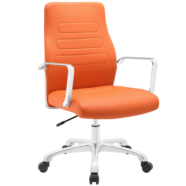Depict Mid Back Aluminum Office Chair - Orange