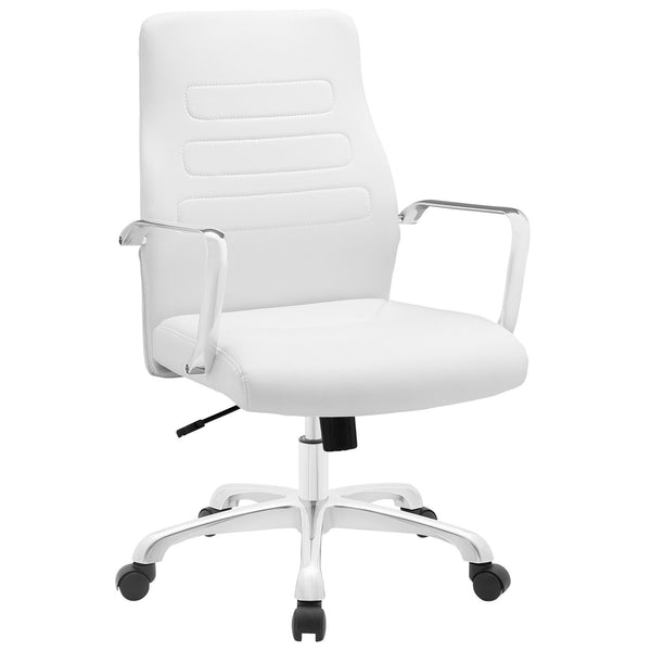 Depict Mid Back Aluminum Office Chair - White