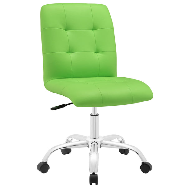 Prim Armless Mid Back Office Chair - Bright Green