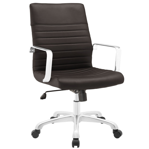 Finesse Mid Back Office Chair - Brown