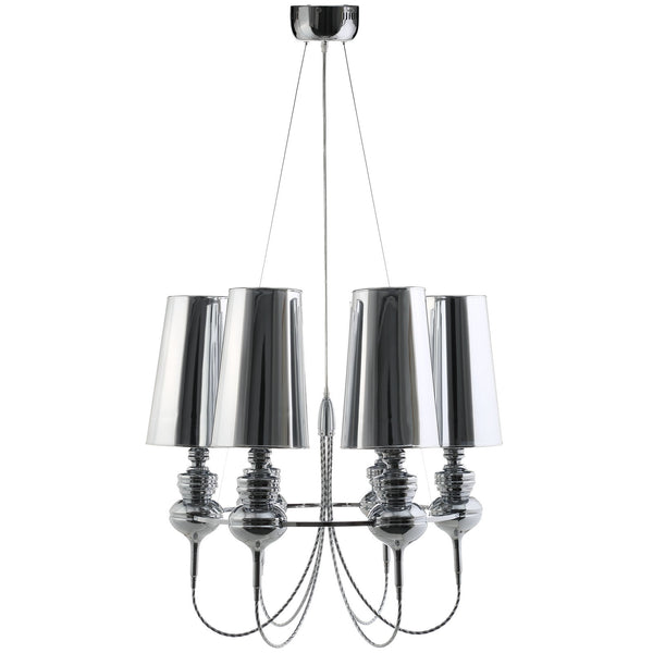Tapestry Stainless Steel Chandelier - Silver