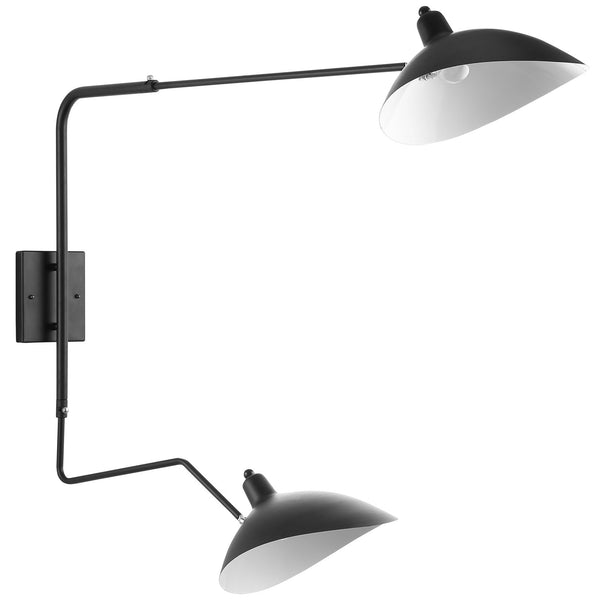 View Double Fixture Wall Lamp - Black