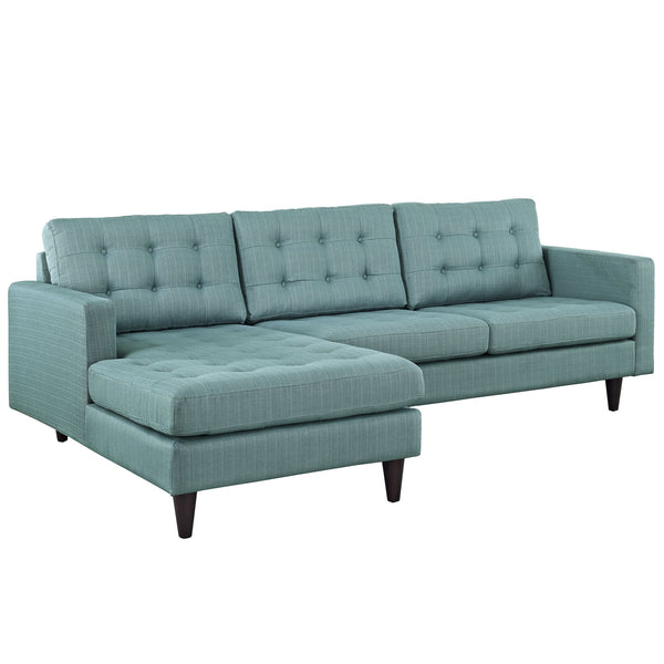 Empress Left-Facing Upholstered Sectional Sofa - Laguna